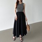 【ココモモ/COCOMOMO】のドッキングワンピース 夏ワンピース 選べるデザイン ワンピース レディース ノースリーブ・ブラックボーダー|ID: prp329100004942868 ipo3291000000037099778