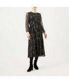 【シビラ/SYBILLA】のドットフラワー刺繍ドレス ブラック|ID: prp329100004942876 ipo3291000000037099809