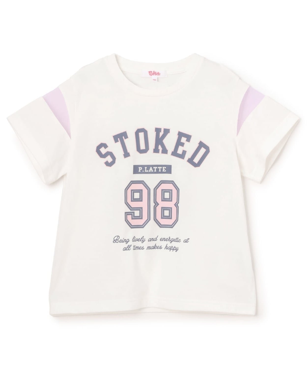 【ナルミヤ オンライン/NARUMIYA ONELINE / KIDS】の袖チュール切替ナンバリング半袖Tシャツ インテリア・キッズ・メンズ・レディースファッション・服の通販 founy(ファニー) 　ファッション　Fashion　キッズファッション　Fashion for Kids　ガーリー　Girly, Feminine Style　スマート　Smart, Elegant　チュール　Tulip, Tulip Motif　プリント　Print, Printed Pattern　ベーシック　Basic, Essential　ポケット　Pocket, Pocket Detail　ミニスカート　Mini Skirt, Short Skirt　入学式　Entrance Ceremony　切替　Switching, Contrast Panel　半袖　Short Sleeve, Half Sleeve　オフ ホワイト|ID: prp329100004943079 ipo3291000000037102700