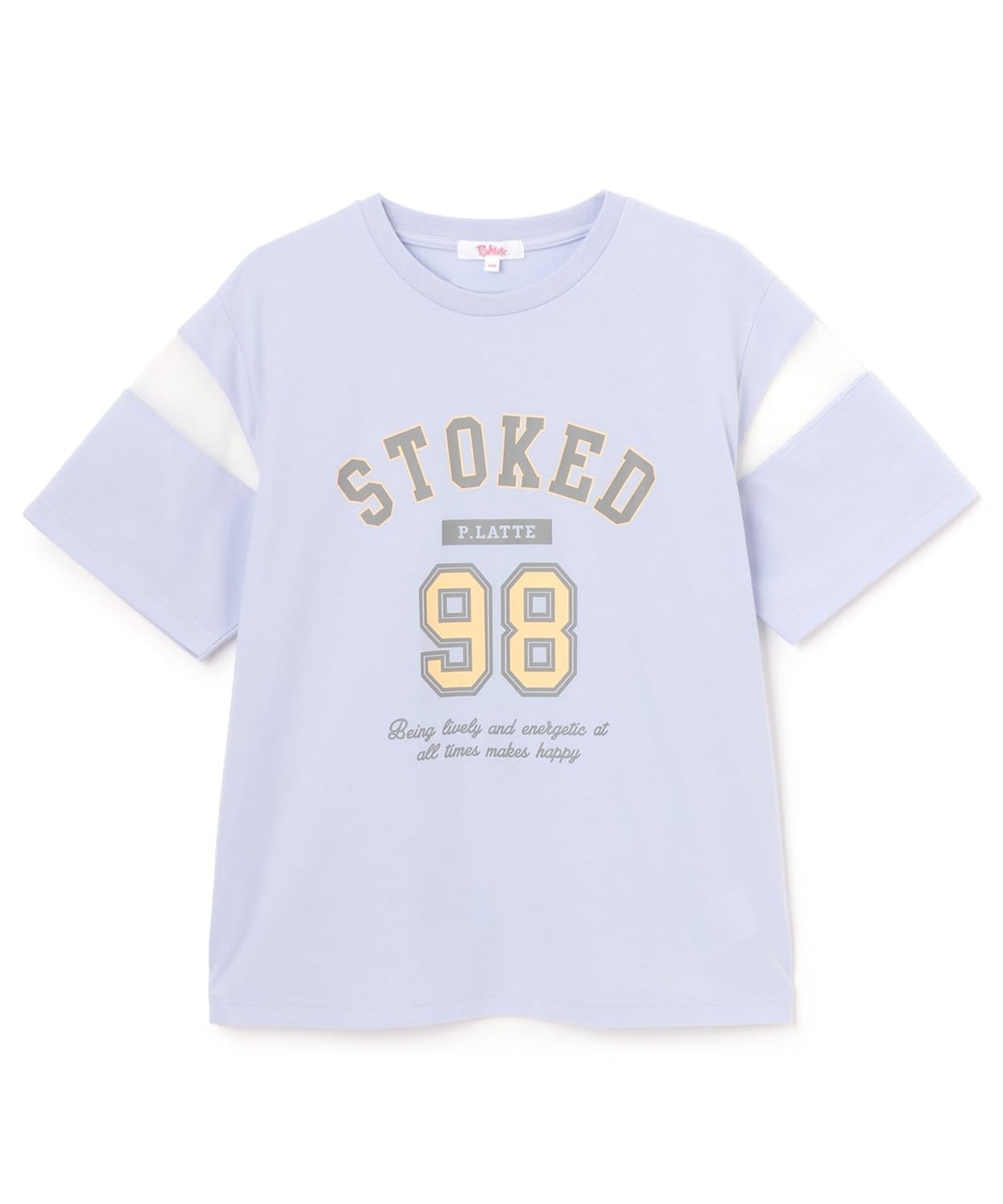 【ナルミヤ オンライン/NARUMIYA ONELINE / KIDS】の袖チュール切替ナンバリング半袖Tシャツ インテリア・キッズ・メンズ・レディースファッション・服の通販 founy(ファニー) 　ファッション　Fashion　キッズファッション　Fashion for Kids　ガーリー　Girly, Feminine Style　スマート　Smart, Elegant　チュール　Tulip, Tulip Motif　プリント　Print, Printed Pattern　ベーシック　Basic, Essential　ポケット　Pocket, Pocket Detail　ミニスカート　Mini Skirt, Short Skirt　入学式　Entrance Ceremony　切替　Switching, Contrast Panel　半袖　Short Sleeve, Half Sleeve　ラベンダー|ID: prp329100004943079 ipo3291000000037102702