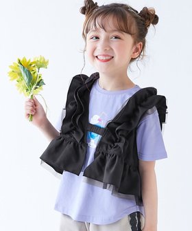 【デビロック/devirock / KIDS】のSHERVEST(シャーベスト) 脇・背中を冷やせる ガールズ フリルベスト 子供服 26SS 人気、トレンドファッション・服の通販 founy(ファニー) ファッション Fashion キッズファッション Fashion for Kids アウトドア Outdoor Clothing フラット Flat, Flat Shoes フリル Frill, Ruffle フロント Front, Front Design ブロード Broadcloth, Fine Cotton ベスト Vest, Waistcoat ポケット Pocket, Pocket Detail 2026年 2026 2026春夏・S/S Spring/Summer 2026 SS26 |ID:prp329100004943081
