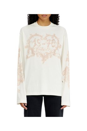 【ディーゼル/DIESEL】のウィメンズ 長袖Tシャツ T-HILARY-LS-AA1 人気、トレンドファッション・服の通販 founy(ファニー) ファッション Fashion レディースファッション Fashion for Women トップス・カットソー Cut & Sew Tops シャツ・ブラウス・オフィスカジュアル Elegant Blouses & Button-Ups ロングTシャツ・Tシャツ Longline T-Shirts & Tees フィット Fit, Slim Fit フロント Front, Front Design プリント Print, Printed Pattern リラックス Relax, Relaxed Fit 長袖 Long Sleeve, Full Sleeve |ID:prp329100004943084