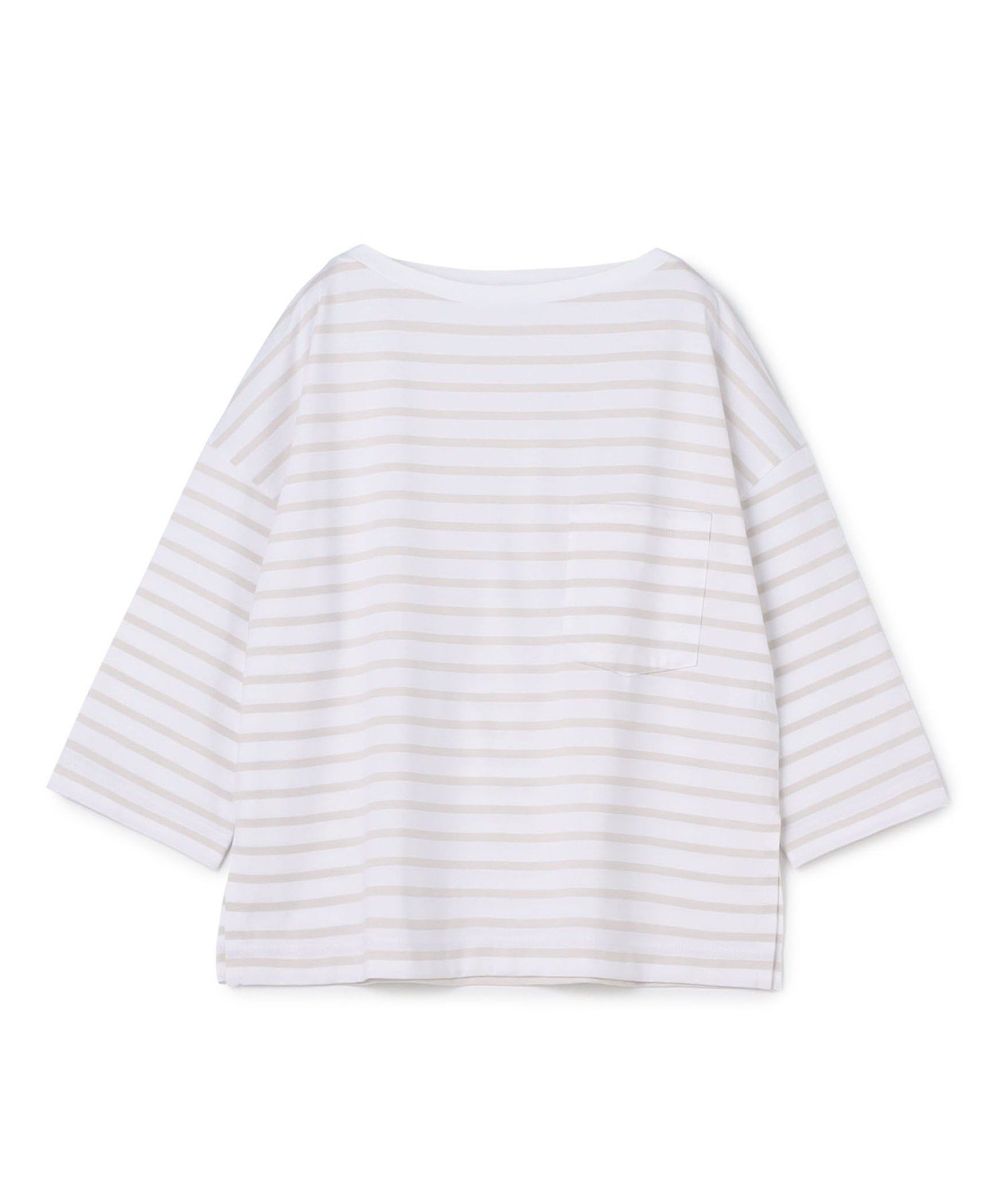 【トゥモローランド/TOMORROWLAND】のファインコットンボーダー ビックTシャツ 人気、トレンドファッション・服の通販 founy(ファニー) 　ファッション　Fashion　レディースファッション　Fashion for Women　トップス・カットソー　Cut & Sew Tops　シャツ・ブラウス・オフィスカジュアル　Elegant Blouses & Button-Ups　ロングTシャツ・Tシャツ　Longline T-Shirts & Tees　コンパクト　Compact, Small Size　シンプル　Simple, Minimal　ビッグ　Big, Oversized　ボーイズ　Boyish, Boy Style　ボーダー　Border, Stripe　ポケット　Pocket, Pocket Detail　リラックス　Relax, Relaxed Fit　人気　Popular, Best Seller　定番　Standard, Basic Item　 other-1|ID: prp329100004943087 ipo3291000000037102842