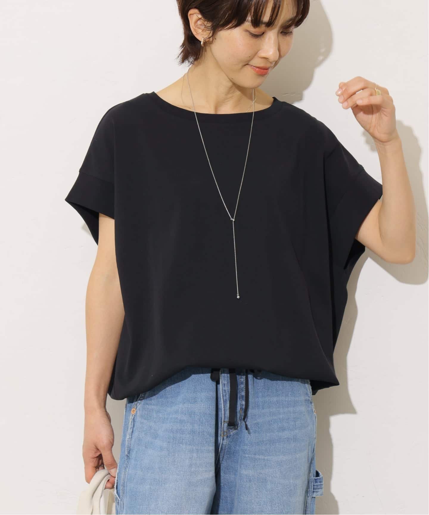 【ジャーナルスタンダード レリューム/JOURNAL STANDARD relume】のコットンドロップショルダー ドロストT 人気、トレンドファッション・服の通販 founy(ファニー) 　ファッション　Fashion　レディースファッション　Fashion for Women　2026年　2026　2026春夏・S/S　Spring/Summer 2026 SS26　スリーブ　Sleeve, Long Sleeve / Short Sleeve　ドローストリング　Drawstring, Pull Cord　フレンチ　French, French Style　ボトム　Bottoms, Lower Wear　 other-1|ID: prp329100004943095 ipo3291000000037102941