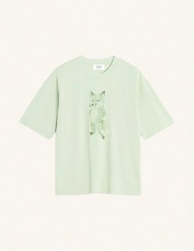 【メゾンキツネ アーカイブス/MAISON KITSUNE ARCHIVES】の【公式】Maison Kitsune LADY FOX BOXY TEE-SHIRT 人気、トレンドファッション・服の通販 founy(ファニー) ファッション Fashion レディースファッション Fashion for Women トップス・カットソー Cut & Sew Tops シャツ・ブラウス・オフィスカジュアル Elegant Blouses & Button-Ups フロント Front, Front Design プリント Print, Printed Pattern 半袖 Short Sleeve, Half Sleeve |ID:prp329100004943097