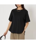 【ユナイテッドアローズ/UNITED ARROWS】のKOKAGE ラウンドヘム Tシャツ -接触冷感・UVカット- 人気、トレンドファッション・服の通販 founy(ファニー) ファッション Fashion レディースファッション Fashion for Women トップス・カットソー Cut & Sew Tops シャツ・ブラウス・オフィスカジュアル Elegant Blouses & Button-Ups ロングTシャツ・Tシャツ Longline T-Shirts & Tees 春 Spring シンプル Simple, Minimal ストレート Straight, Straight Cut アウトレット Outlet / Clearance 夏 Summer ビジネス 仕事 通勤 Business / Work / Commuting thumbnail BLACK|ID: prp329100004943099 ipo3291000000037102979