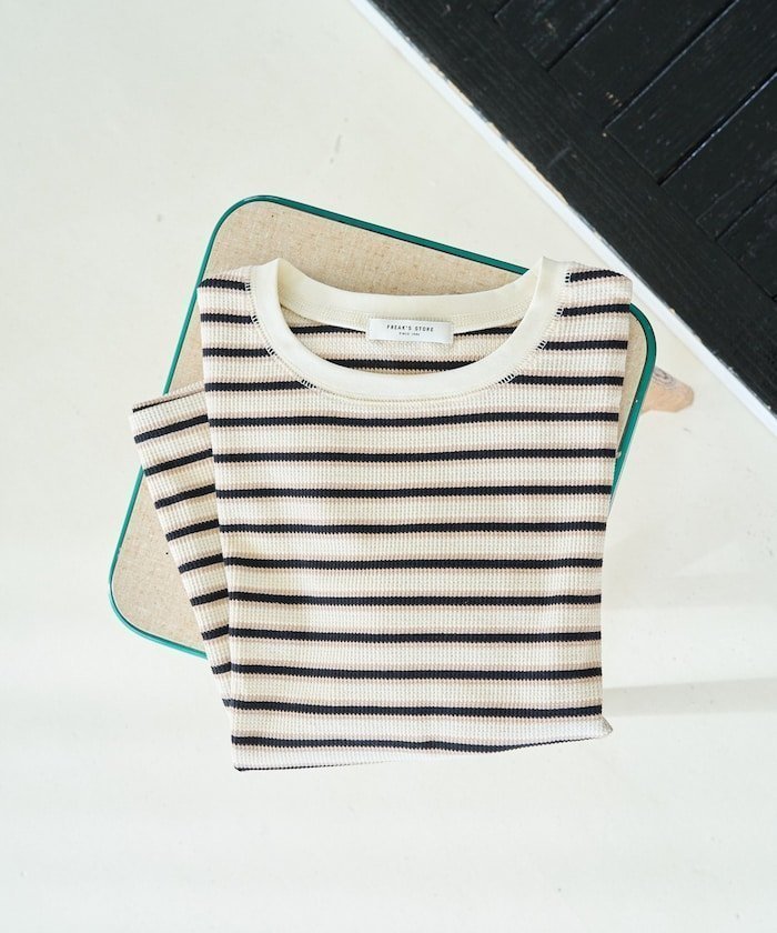 【フリークスストア/FREAK'S STORE】のマルチボーダー半袖Tシャツ【限定展開】 人気、トレンドファッション・服の通販 founy(ファニー) 　ファッション　Fashion　レディースファッション　Fashion for Women　トップス・カットソー　Cut & Sew Tops　シャツ・ブラウス・オフィスカジュアル　Elegant Blouses & Button-Ups　ロングTシャツ・Tシャツ　Longline T-Shirts & Tees　2026年　2026　2026春夏・S/S　Spring/Summer 2026 SS26　おすすめ　Recommended / Our Picks　キャップ　Cap, Baseball Cap　サロペット　Overalls, Salopette　サンダル　Sandals, Summer Shoes　デニム　Denim, Jeans Material　フィット　Fit, Slim Fit　ボーダー　Border, Stripe　ミュール　Mule, Backless Shoes　ワッフル　Waffle, Waffle Knit　今季　This Season, Current Season　半袖　Short Sleeve, Half Sleeve　吸水　Absorbent, Quick-Dry　夏　Summer　春　Spring　S/S・春夏　SS, Spring/Summer, Warm Season　 other-1|ID: prp329100004943100 ipo3291000000037102995