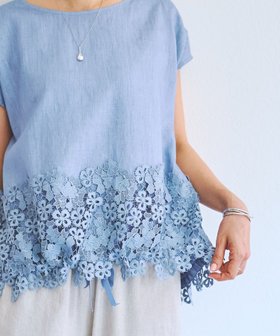 【ビアズリー/BEARDSLEY】の裾レースリネンブラウス 人気、トレンドファッション・服の通販 founy(ファニー) ファッション Fashion レディースファッション Fashion for Women トップス・カットソー Cut & Sew Tops シャツ・ブラウス・オフィスカジュアル Elegant Blouses & Button-Ups キュロット Culottes, Wide Shorts スリーブ Sleeve, Long Sleeve / Short Sleeve チェック Check, Plaid, Tartan デニム Denim, Jeans Material フェミニン Feminine, Girly フレンチ French, French Style リネン Linen, Linen Fabric リボン Ribbon, Bow レース Lace, Lace Fabric 再入荷 Restock / Back in Stock おすすめ Recommended / Our Picks |ID:prp329100004943103