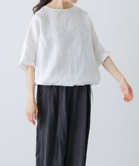 【かぐれ/kagure / URBAN RESEARCH】のリネンフリルスリーブプルオーバー 人気、トレンドファッション・服の通販 founy(ファニー) ファッション Fashion レディースファッション Fashion for Women トップス・カットソー Cut & Sew Tops カジュアルプルオーバー・ニットトップス Pullovers & Knit Tops / Casual Pullovers 2026年 2026 2026春夏・S/S Spring/Summer 2026 SS26 おすすめ Recommended / Our Picks サロペット Overalls, Salopette ストレート Straight, Straight Cut ドローコード Drawcord, Drawstring Cord フリル Frill, Ruffle ブラウジング Blouson Silhouette, Cinched Waist ボトム Bottoms, Lower Wear リネン Linen, Linen Fabric ワイド Wide, Wide Fit 夏 Summer S/S・春夏 SS, Spring/Summer, Warm Season |ID:prp329100004943106