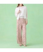 【アナイ/ANAYI】のリーフコード刺繍ワイドパンツ セットアップ対応商品 人気、トレンドファッション・服の通販 founy(ファニー) ファッション Fashion レディースファッション Fashion for Women セットアップ Matching Sets レディースパンツ・ボトムス Pants & Trousers / Bottoms エレガント 上品 Elegant エンブロイダリー Embroidery Design ジャケット Jacket, Outerwear スマート Smart, Elegant セットアップ Set-Up, Coordinated Outfit プリント Print, Printed Pattern モチーフ Motif, Design Theme リーフ Leaf, Botanical Leaf レース Lace, Lace Fabric ワイド Wide, Wide Fit S/S・春夏 SS, Spring/Summer, Warm Season 再入荷 Restock / Back in Stock 夏 Summer thumbnail pink|ID: prp329100004943112 ipo3291000000037103142