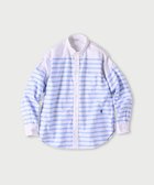 【フォーティファイブ アール/45R】のスーピマオックスの908オーシャンちび襟バスクシャツ 人気、トレンドファッション・服の通販 founy(ファニー) ファッション Fashion レディースファッション Fashion for Women トップス・カットソー Cut & Sew Tops シャツ・ブラウス・オフィスカジュアル Elegant Blouses & Button-Ups なめらか Smooth, Silky Texture オックス Oxford Fabric ダブル Double, Double-Breasted バスク Basque, Basque Style フランス France, French ボーダー Border, Stripe ワッシャー Washer, Crinkled Finish ビジネス 仕事 通勤 Business / Work / Commuting 春 Spring thumbnail アイスバスクボーダー|ID: prp329100004943113 ipo3291000000037103152