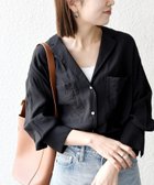 【シップス フォー ウィメン/SHIPS】の《追加 》SHIPS any 手洗い可能 オープン カラー ポケット シャツ 人気、トレンドファッション・服の通販 founy(ファニー) ファッション Fashion レディースファッション Fashion for Women トップス・カットソー Cut & Sew Tops シャツ・ブラウス・オフィスカジュアル Elegant Blouses & Button-Ups ヴィンテージ Vintage Style 洗える Machine Washable サンダル Sandals, Summer Shoes とろみ Fluid, Flowy Fabric デニム Denim, Jeans Material フラット Flat, Flat Shoes ポケット Pocket, Pocket Detail 羽織 Haori, Light Jacket リラックス Relax, Relaxed Fit エレガント 上品 Elegant 2026年 2026 2026春夏・S/S Spring/Summer 2026 SS26 thumbnail ブラック|ID: prp329100004943114 ipo3291000000037103162