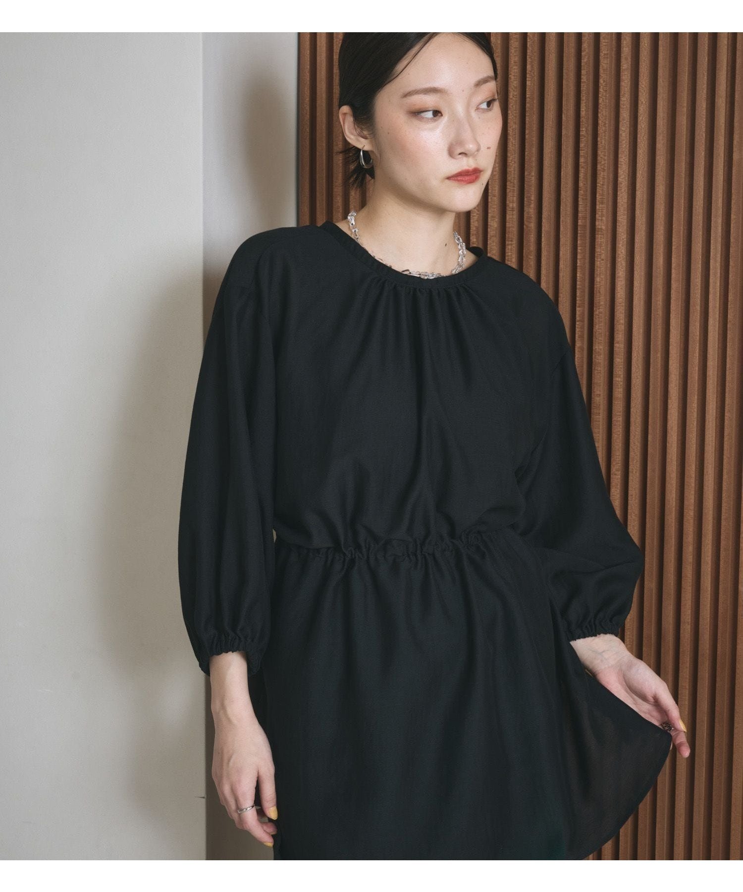 【レプシィム ローリーズファーム/LEPSIM LOWRYS FARM】の着回し5分袖ブラウス《2点セット》 インテリア・キッズ・メンズ・レディースファッション・服の通販 founy(ファニー) 　ファッション　Fashion　レディースファッション　Fashion for Women　トップス・カットソー　Cut & Sew Tops　シャツ・ブラウス・オフィスカジュアル　Elegant Blouses & Button-Ups　おすすめ　Recommended / Our Picks　シルバー　Silver, Metallic Silver　デニム　Denim, Jeans Material　フロント　Front, Front Design　定番　Standard, Basic Item　春　Spring　長袖　Long Sleeve, Full Sleeve　ブラック09|ID: prp329100004943115 ipo3291000000037103187