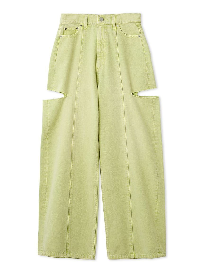 【フレイ アイディー/FRAY I.D】の【00サイズあり】カットアウトバレルデニムパンツ インテリア・キッズ・メンズ・レディースファッション・服の通販 founy(ファニー) 　ファッション　Fashion　レディースファッション　Fashion for Women　パンツ　Pants & Trousers　デニムパンツ・ジーンズ・美脚デニム　Denim Jeans & Pants　春　Spring　スマート　Smart, Elegant　デニム　Denim, Jeans Material　定番　Standard, Basic Item　バランス　Balance, Style Balance　パッチ　Patch, Appliqué　フェミニン　Feminine, Girly　S/S・春夏　SS, Spring/Summer, Warm Season　夏　Summer　MNT[021]|ID: prp329100004943118 ipo3291000000037103234