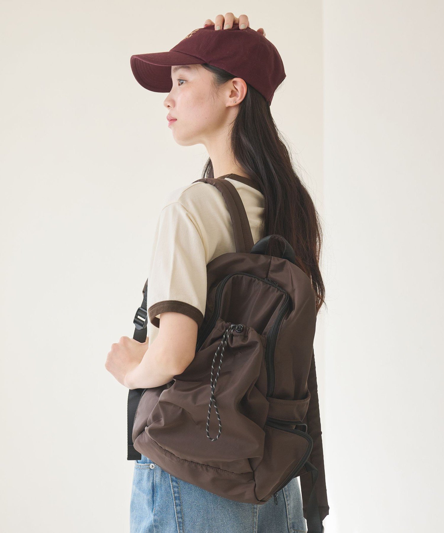 【ビューティ&ユース ユナイテッドアローズ/BEAUTY&YOUTH / UNITED ARROWS】のドロストポケット リュック インテリア・キッズ・メンズ・レディースファッション・服の通販 founy(ファニー) 　ファッション　Fashion　レディースファッション　Fashion for Women　軽量　Lightweight, Ultra Light　スマート　Smart, Elegant　トレンド　Trend, Trending Now　フェミニン　Feminine, Girly　フロント　Front, Front Design　ポケット　Pocket, Pocket Detail　リュック　Backpack, Rucksack　おすすめ　Recommended / Our Picks　旅行　Travel　ビジネス 仕事 通勤　Business / Work / Commuting　DK.BROWN|ID: prp329100004943123 ipo3291000000037103312