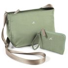 【キタムラ/Kitamura】のショルダーバッグ R-0807 母の日におすすめ 人気、トレンドファッション・服の通販 founy(ファニー) ファッション Fashion レディースファッション Fashion for Women おすすめ Recommended / Our Picks シンプル Simple, Minimal ポケット Pocket, Pocket Detail ポーチ Pouch, Small Case ワンポイント One Point, Statement Accent 旅行 Travel 財布 Wallet, Purse thumbnail グリーン/サンドベージュ30521|ID: prp329100004943129 ipo3291000000037103410