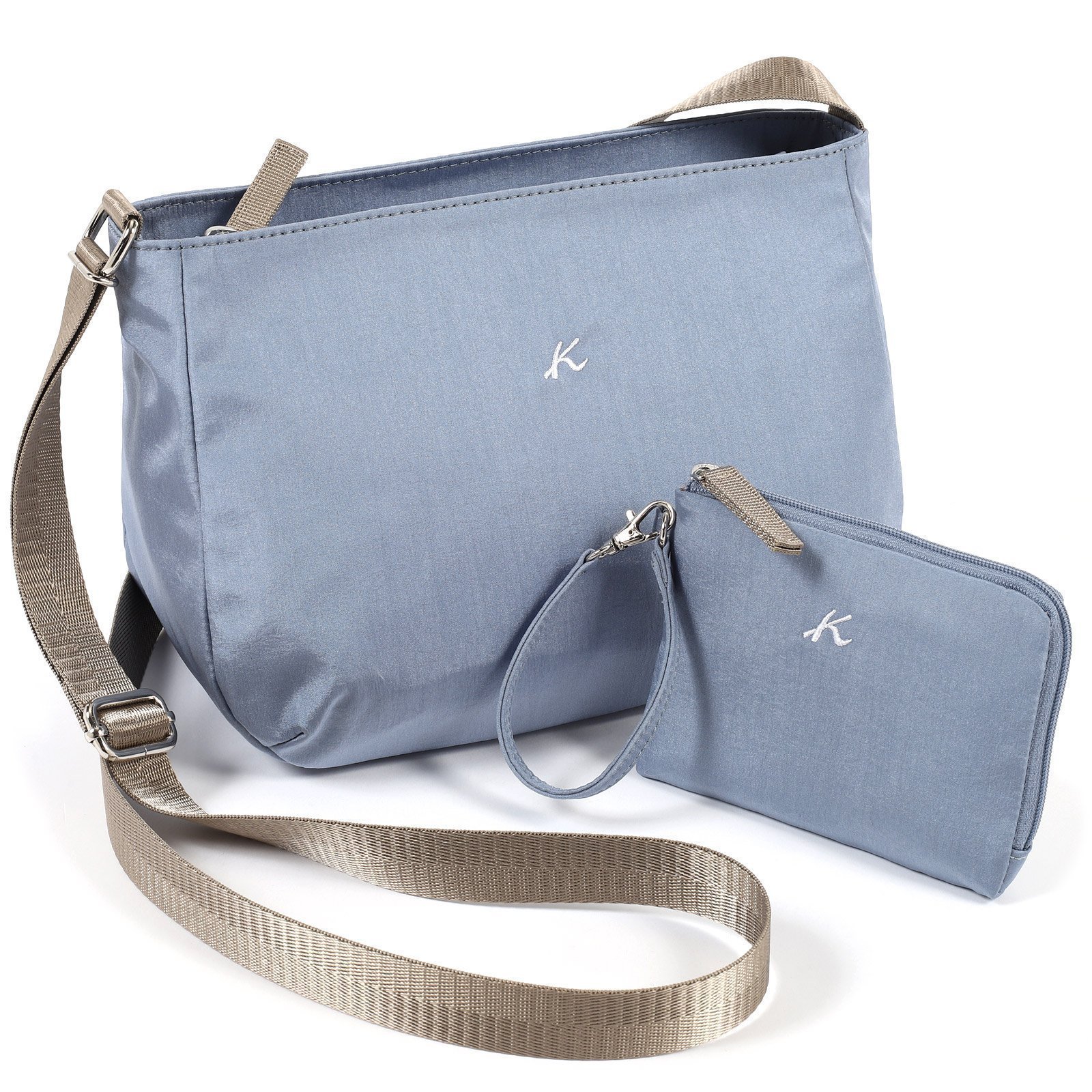 【キタムラ/Kitamura】のショルダーバッグ R-0807 母の日におすすめ インテリア・キッズ・メンズ・レディースファッション・服の通販 founy(ファニー) 　ファッション　Fashion　レディースファッション　Fashion for Women　おすすめ　Recommended / Our Picks　シンプル　Simple, Minimal　ポケット　Pocket, Pocket Detail　ポーチ　Pouch, Small Case　ワンポイント　One Point, Statement Accent　旅行　Travel　財布　Wallet, Purse　ブルーグレー/サンドベージュ845|ID: prp329100004943129 ipo3291000000037103416