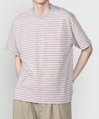 【ビショップ/Bshop / MEN】のマルチボーダー ポケットクルーネックTシャツ MEN 人気、トレンドファッション・服の通販 founy(ファニー) ファッション Fashion メンズファッション Fashion for Men 定番 Standard, Basic Item フランス France, French ボーダー Border, Stripe ワーク Workwear, Utility Style thumbnail RED系1|ID: prp329100004949566 ipo3291000000037142931