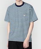 【ビショップ/Bshop / MEN】のマルチボーダー ポケットクルーネックTシャツ MEN 人気、トレンドファッション・服の通販 founy(ファニー) ファッション Fashion メンズファッション Fashion for Men 定番 Standard, Basic Item フランス France, French ボーダー Border, Stripe ワーク Workwear, Utility Style thumbnail BLUE系1|ID: prp329100004949566 ipo3291000000037142934