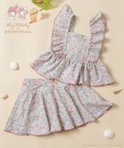 【パンパンテュテュ/panpantutu / KIDS】のUVcutフリルセットアップ水着(ビキニ/長袖)【マイメロディ/シナモロール/クロミ】 マイメロディ/キャミタイプ|ID: prp329100004949662 ipo3291000000037143638