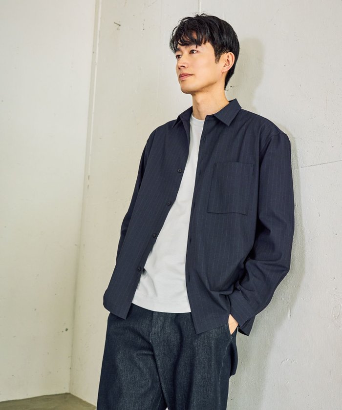 【グローバルワーク/GLOBAL WORK / MEN】のアーバンシャツ/601059 インテリア・キッズ・メンズ・レディースファッション・服の通販 founy(ファニー) https://founy.com/ ファッション Fashion メンズファッション Fashion for Men おすすめ Recommended / Our Picks シンプル Simple, Minimal ストレッチ Stretch, Stretchy Fabric スラックス Slacks, Dress Pants スリット Slit, Slit Detail デニム Denim, Jeans Material ボックス Boxy, Box Shape |ID: prp329100004949733 ipo3291000000037144218