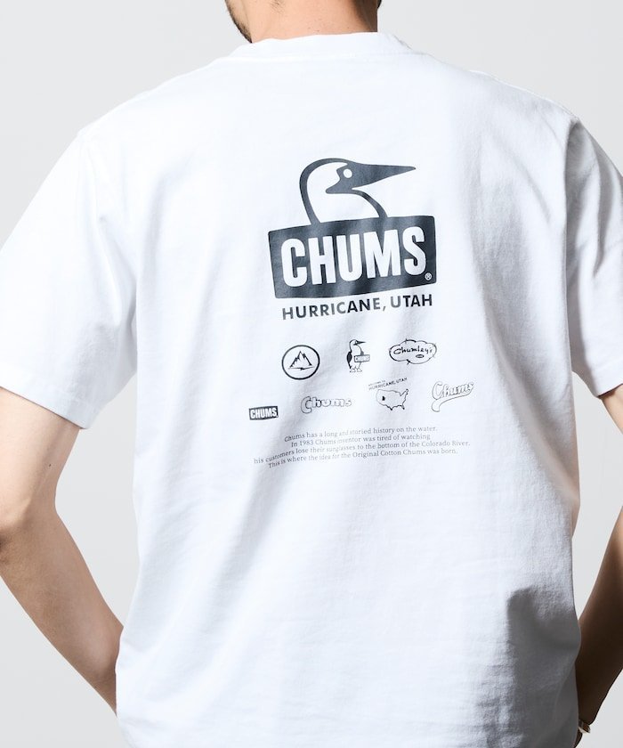 【フリークスストア/FREAK'S STORE】のCHUMS×FREAK S STORE 別注 ヒストリー バックプリント クルーネックTシャツ 【限定展開】 インテリア・キッズ・メンズ・レディースファッション・服の通販 founy(ファウニー) https://founy.com/ ファッション Fashion メンズファッション Fashion for Men 2026年 2026 2026春夏・S/S Spring/Summer 2026 SS26 コレクション Collection, Seasonal Line シンプル Simple, Minimal パッチ Patch, Appliqué プリント Print, Printed Pattern ベーシック Basic, Essential ワンポイント One Point, Statement Accent 人気 Popular, Best Seller 別注 Limited Edition, Custom Order 夏 Summer S/S・春夏 SS, Spring/Summer, Warm Season |ID: prp329100004949763 ipo3291000000037314589