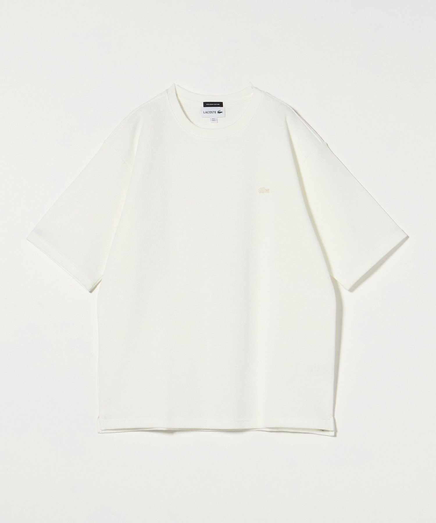 【ビューティ&ユース ユナイテッドアローズ/BEAUTY&YOUTH / UNITED ARROWS / MEN】のLACOSTE for BEAUTY YOUTH 1トーン ショートスリーブ Tシャツ インテリア・キッズ・メンズ・レディースファッション・服の通販 founy(ファニー) 　ファッション　Fashion　メンズファッション　Fashion for Men　今季　This Season, Current Season　ショーツ　Shorts, Short Pants　ショート　Short, Short Length　スリーブ　Sleeve, Long Sleeve / Short Sleeve　セットアップ　Set-Up, Coordinated Outfit　定番　Standard, Basic Item　人気　Popular, Best Seller　フランス　France, French　ポロシャツ　Polo Shirt, Collared Tee　別注　Limited Edition, Custom Order　メンズ　Men's, Menswear　ラッセル　Raschel, Raschel Lace　おすすめ　Recommended / Our Picks　日本製　Made In Japan　エレガント 上品　Elegant　WHITE|ID: prp329100004949893 ipo3291000000037145463