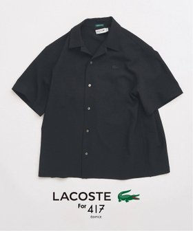 【フォーワンセブン エディフィス/417 EDIFICE】の【LACOSTE / ラコステ】417別注 クレープシャツ 大人の最旬トレンドファッション＆コーディネート founy(ファウニー) ファッション Fashion レディースファッション Fashion for Women トップス・カットソー Cut & Sew Tops シャツ・ブラウス・オフィスカジュアル Elegant Blouses & Button-Ups スペシャル Special, Limited Edition フランス France, French ワンポイント One Point, Statement Accent 人気 Popular, Best Seller 別注 Limited Edition, Custom Order 定番 Standard, Basic Item |ID:prp329100004949916