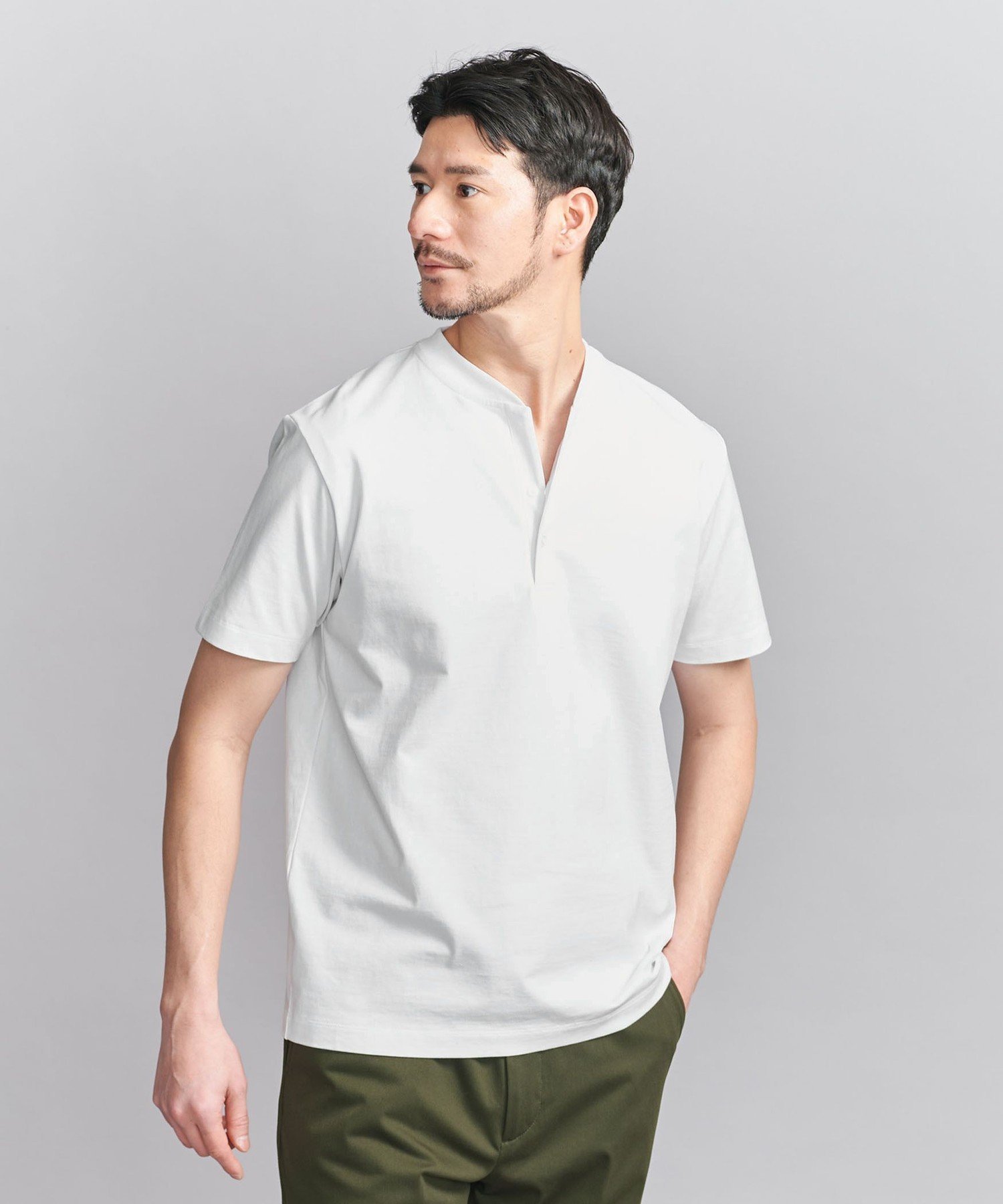 【ビューティ&ユース ユナイテッドアローズ/BEAUTY&YOUTH / UNITED ARROWS / MEN】の【WEB限定 WARDROBE SMART】クリア ガスコットン ヘンリーネック カットソー【抗菌・防臭】 人気、トレンドファッション・服の通販 founy(ファニー) 　ファッション　Fashion　メンズファッション　Fashion for Men　トップス・カットソー　Cut & Sew Tops　インナー　Innerwear　カットソー　Cut and Sewn Top　抗菌　Antibacterial, Bacteria-Resistant　ジャケット　Jacket, Outerwear　スキッパー　Skipper, Open Collar　スマート　Smart, Elegant　スリム　Slim, Slim Fit　バランス　Balance, Style Balance　パターン　Pattern, Design Print　ファブリック　Fabric, Textile　フィット　Fit, Slim Fit　モックネック　Mock Neck, Short Turtleneck　おすすめ　Recommended / Our Picks　ビジネス 仕事 通勤　Business / Work / Commuting　 other-1|ID: prp329100004949930 ipo3291000000037145686