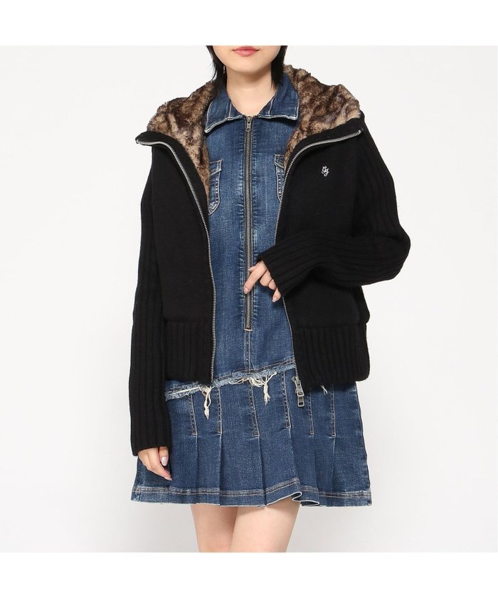 【ゲス/GUESS】のGUESS JEANS カーディガン Zipped Fur Cardigan インテリア・キッズ・メンズ・レディースファッション・服の通販 founy(ファニー) https://founy.com/ ファッション Fashion レディースファッション Fashion for Women トップス・カットソー Cut & Sew Tops カーディガン・羽織り Layered Style Cardigans インナー Innerwear カットソー Cut and Sewn Top カーディガン Cardigan, Knitwear 羽織 Haori, Light Jacket |ID: prp329100004950020 ipo3291000000037146366