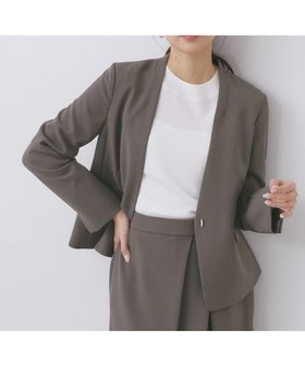 【インデックス/INDEX】のストレッチノーカラージャケット/セットアップ対応【洗濯機OK/防シワ/イージーアイロン】 人気、トレンドファッション・服の通販 founy(ファニー) ファッション Fashion レディースファッション Fashion for Women アウター Coat / Outerwear Collection レディースジャケット・軽アウター Jackets ノーカラージャケット / シンプル上品コーデ Collarless Jackets インナー Innerwear 軽量 Lightweight, Ultra Light シェイプ Shape, Slim Fit シンプル Simple, Minimal ストレッチ Stretch, Stretchy Fabric スマート Smart, Elegant セットアップ Set-Up, Coordinated Outfit ダブル Double, Double-Breasted ツイル Twist, Twisted Detail ペプラム Peplum, Flared Hem ポケット Pocket, Pocket Detail おすすめ Recommended / Our Picks エレガント 上品 Elegant |ID:prp329100004950039