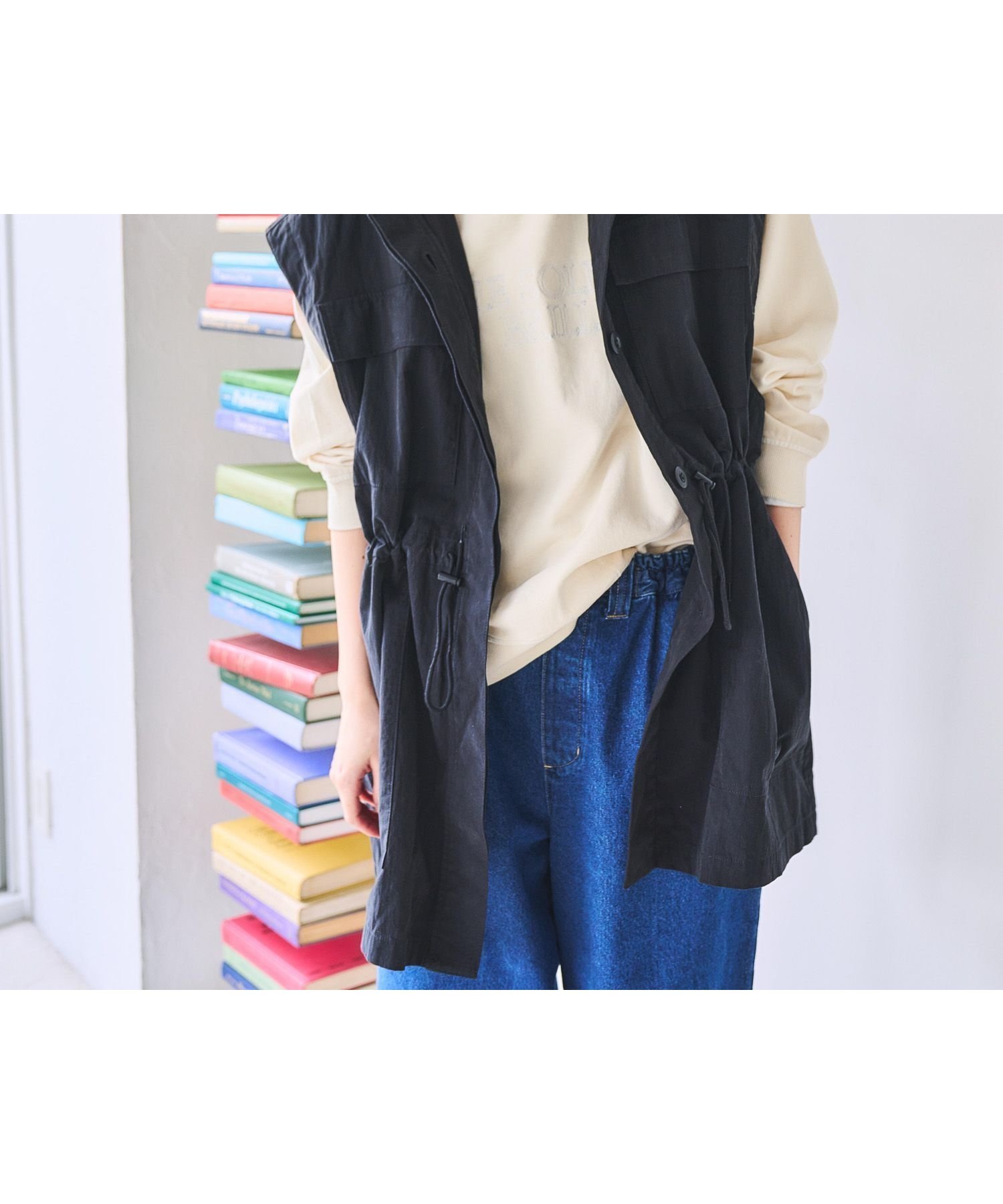 【スタディオ クリップ/studio CLIP】のミリタリーブルゾンベスト インテリア・キッズ・メンズ・レディースファッション・服の通販 founy(ファニー) 　ファッション　Fashion　レディースファッション　Fashion for Women　アウター　Coat / Outerwear Collection　ブルゾンジャケット・スポーティアウター　Blouson Jackets　トップス・カットソー　Cut & Sew Tops　ベスト&ジレ / 重ね着スタイル　Vests & Gilets　おすすめ　Recommended / Our Picks　ジャケット　Jacket, Outerwear　トレンド　Trend, Trending Now　バランス　Balance, Style Balance　ブルゾン　Blouson, Bomber Jacket　ベスト　Vest, Waistcoat　ボトム　Bottoms, Lower Wear　チャコール18|ID: prp329100004950047 ipo3291000000037146586