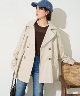 【フリークスストア/FREAK'S STORE】のショートトレンチ【限定展開】 人気、トレンドファッション・服の通販 founy(ファニー) ファッション Fashion レディースファッション Fashion for Women 2026年 2026 2026春夏・S/S Spring/Summer 2026 SS26 カフス Cuff Design ショート Short, Short Length トレンチ Trench, Trench Coat ビッグ Big, Oversized フレア Flare, Flared フロント Front, Front Design エレガント 上品 Elegant 夏 Summer S/S・春夏 SS, Spring/Summer, Warm Season |ID:prp329100004950068