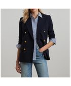 【ラルフローレン/RALPH LAUREN】のダブルブレステッド ウール クレープ ブレザー 人気、トレンドファッション・服の通販 founy(ファニー) ファッション Fashion レディースファッション Fashion for Women カフス Cuff Design ショルダー Shoulder, Shoulder Strap ストレッチ Stretch, Stretchy Fabric ストレート Straight, Straight Cut ダブル Double, Double-Breasted 定番 Standard, Basic Item 長袖 Long Sleeve, Full Sleeve フィット Fit, Slim Fit フラップ Flap, Flap Pocket フロント Front, Front Design ポケット Pocket, Pocket Detail thumbnail 410ネイビー|ID: prp329100004950071 ipo3291000000037146728