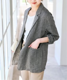 【スピック&スパン/Spick & Span】の《手洗い可》エアリーリネン1Bジャケット 人気、トレンドファッション・服の通販 founy(ファニー) ファッション Fashion レディースファッション Fashion for Women アウター Coat / Outerwear Collection レディースジャケット・軽アウター Jackets おすすめ Recommended / Our Picks ジャケット Jacket, Outerwear セットアップ Set-Up, Coordinated Outfit チェック Check, Plaid, Tartan トレンド Trend, Trending Now ベーシック Basic, Essential リネン Linen, Linen Fabric リラックス Relax, Relaxed Fit 定番 Standard, Basic Item 春 Spring |ID:prp329100004950095