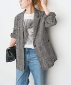 【スピック&スパン/Spick & Span】の《手洗い可》エアリーリネン1Bジャケット ブラックベース|ID:prp329100004950095