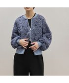 【アダム エ ロペ/ADAM ET ROPE'】のラインアートレースブルゾン ブルー系(45)|ID:prp329100004950144