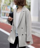 【スローブ イエナ/SLOBE IENA】の《セットアップ対応可/WEB限定/追加4》ウォッシャブルツイルダブルジャケット グレーA|ID:prp329100004950217