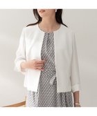 【アンタイトル/UNTITLED】の【洗える/短ジャケ】ミニマルシルエットジャケット オフホワイト|ID:prp329100004950223