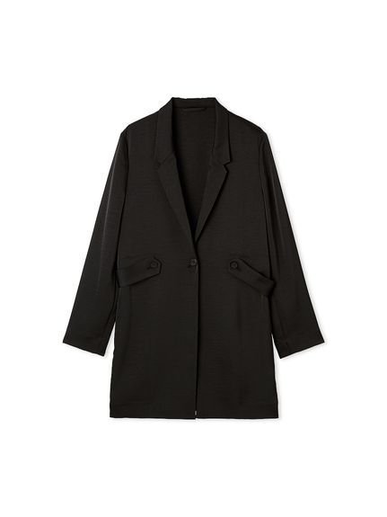 【スタイリング/styling】の【セットアップ対応】サテンロングジャケット インテリア・キッズ・メンズ・レディースファッション・服の通販 founy(ファニー) https://founy.com/ ファッション Fashion レディースファッション Fashion for Women アウター Coat / Outerwear Collection レディースジャケット・軽アウター Jackets サテン Satin, Glossy Fabric シェイプ Shape, Slim Fit ジャケット Jacket, Outerwear スマート Smart, Elegant セットアップ Set-Up, Coordinated Outfit センター Center, Center Line ビンテージ Vintage, Retro Style ロング Long, Long-Length エレガント 上品 Elegant |ID: prp329100004950241 ipo3291000000037148025