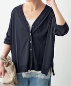 【スピック&スパン/Spick & Span】の《接触冷感 / 》ICE FINE Vネックカーディガン ネイビー|ID:prp329100004950299