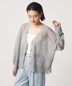 【ユナイテッドアローズ/UNITED ARROWS】のシアー Vネックカーディガン -ウォッシャブル- A DAY IN THE LIFE LT.GRAY|ID:prp329100004950313