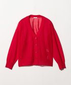 【ユナイテッドアローズ/UNITED ARROWS】のシアー Vネックカーディガン -ウォッシャブル- A DAY IN THE LIFE RED|ID: prp329100004950313 ipo3291000000037316545