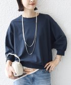 【シップス フォー ウィメン/SHIPS】の手洗い可能 ハイゲージ ドルマン プルオーバー ネイビー|ID:prp329100004950381