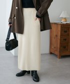 【ディスコート/Discoat】の【3~5サイズ展開/リピーター多数◎】リブカットナロースカート《WEB限定》 アイボリー|ID: prp329100004950478 ipo3291000000037149994