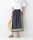 【ヒューマンウーマン/HUMAN WOMAN】のコットンセルロースパネル幾何プリントラップライクスカート 人気、トレンドファッション・服の通販 founy(ファニー) ファッション Fashion レディースファッション Fashion for Women スカート Skirts おすすめ Recommended / Our Picks ギャザー Gathered, Ruffled シンプル Simple, Minimal プリント Print, Printed Pattern ラップ Wrap, Wrap Design thumbnail イエロー3|ID: prp329100004950481 ipo3291000000037150100