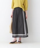 【ヒューマンウーマン/HUMAN WOMAN】のコットンセルロースパネル幾何プリントラップライクスカート 人気、トレンドファッション・服の通販 founy(ファニー) ファッション Fashion レディースファッション Fashion for Women スカート Skirts おすすめ Recommended / Our Picks ギャザー Gathered, Ruffled シンプル Simple, Minimal プリント Print, Printed Pattern ラップ Wrap, Wrap Design thumbnail グレー3|ID: prp329100004950481 ipo3291000000037150103