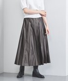 【ユナイテッドアローズ/UNITED ARROWS】のシャンブレー タフタ プリーツスカート DK.GRAY|ID: prp329100004950485 ipo3291000000037150163