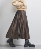 【ユナイテッドアローズ/UNITED ARROWS】のシャンブレー タフタ プリーツスカート DK.BROWN|ID: prp329100004950485 ipo3291000000037150165