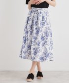 【ローラアシュレイ/LAURA ASHLEY】の【洗える/コットン100%/ウエストゴム/3colors】ウォールド ガーデン柄スカート ブルー|ID: prp329100004950490 ipo3291000000037150247